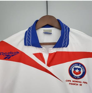 Retro Chile Away Soccer Jersey World Cup 1998 Men Adult