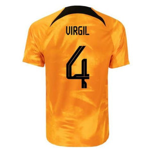 New Netherlands Holland Home Soccer Jersey World Cup 2022 Men Adult VIRGIL #4 MEMPHIS #10
