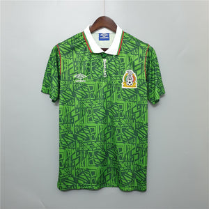 Retro Mexico Home World Cup 1994 Soccer Football Jersey Men Adult