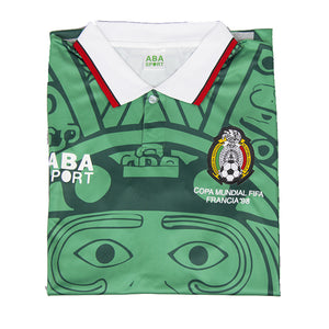 Retro Mexico Home World Cup 1998 Soccer Football Jersey Men Adult BLANCO #11