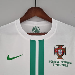 Retro Portugal Away Long Sleeve Soccer Football Jersey Euro 2012 Men Adult