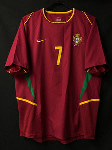 Retro Portugal Home Soccer Football Jersey World Cup 2002 Men Adult FIGO #7