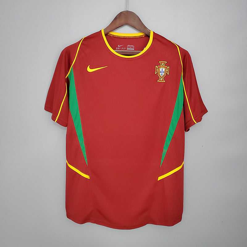 Retro Portugal Home Soccer Football Jersey World Cup 2002 Men Adult