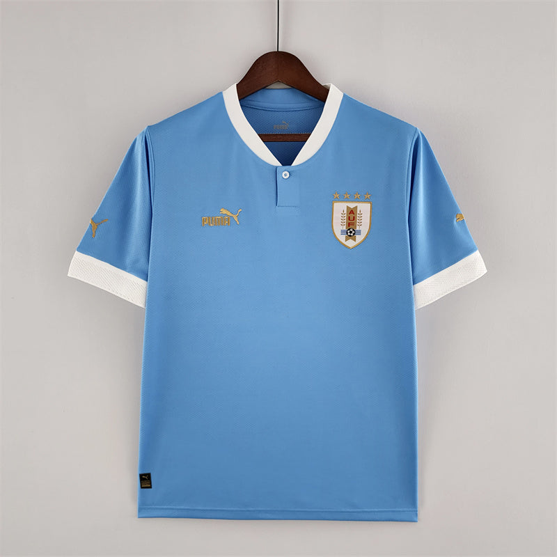 New Uruguay Home Soccer Jersey 2022/2023 Men Adult Fan Version