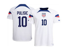 Load image into Gallery viewer, New USA Home Jersey World Cup 2022 Men Adult PULISIC #10
