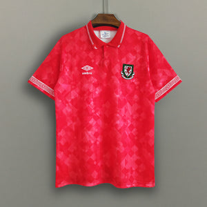 Retro Wales Home Soccer Football Jersey 1990/1992 Men Adult